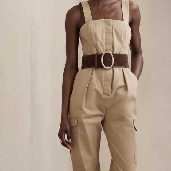 Banana Republic Cargo Jumpsuit In New British Khaki
